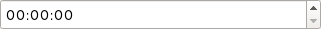 Screenshot of a Fusion style time editing widget